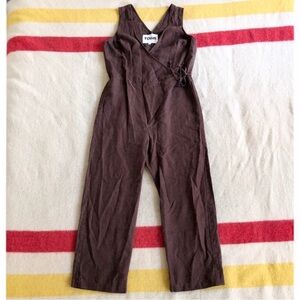 Town Clothes Sleeveless Wrap Jumpsuit